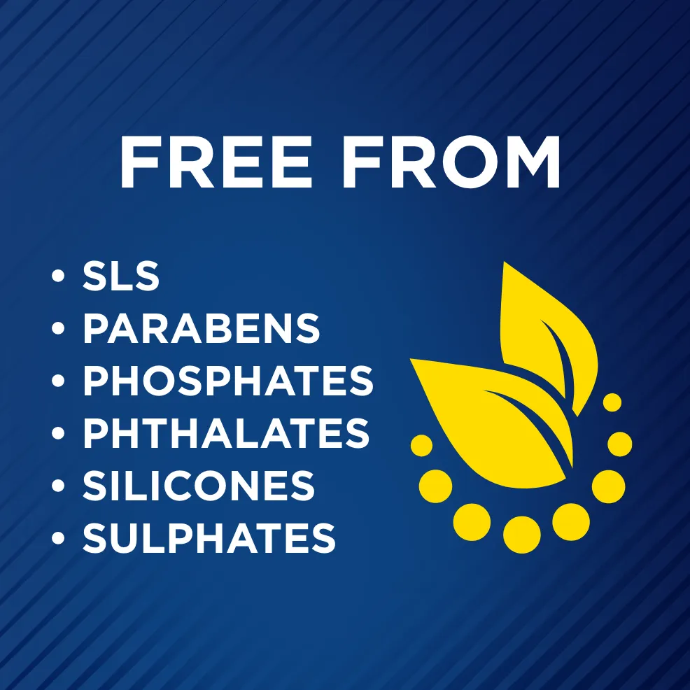 Packaging of Selsun blue® Itchy Dry Scalp Antidandruff Shampoo bottle and benefit statements.